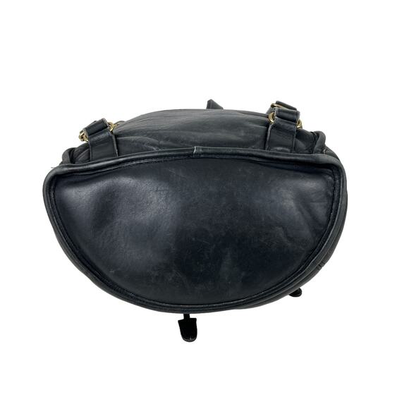 VTG Coach Black Leather Classic Backpack XL 9943 - Picture 4 of 9